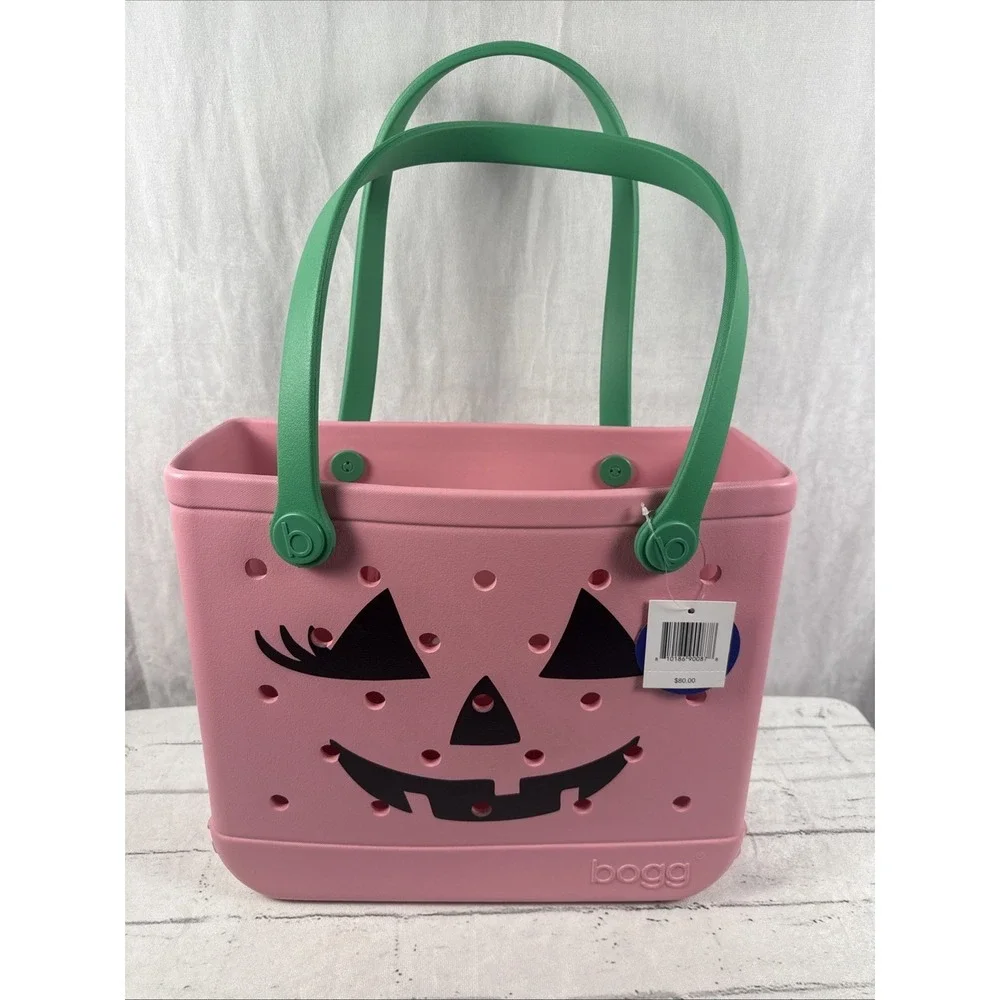 BABY Bogg Bag Bogg-O-Lantern Halloween Pumpkin PINK Tote NEW 15x13